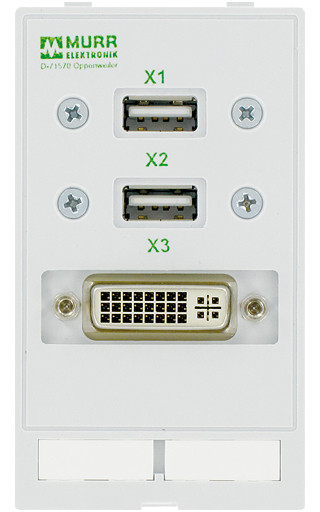 Murrelektronik front panel interface Modlink MSDD data insert 2×usb-A female/female + 1×dvi