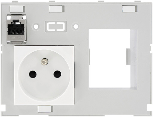 Murrelektronik front panel interface Modlink MSDD DBL combi insert france SC 1XRJ45 fem./fem. + RCD opening