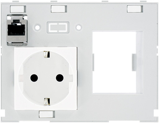 Murrelektronik front panel interface Modlink MSDD DBL combi insert germany 1XRJ45 fem./fem. + RCD opening
