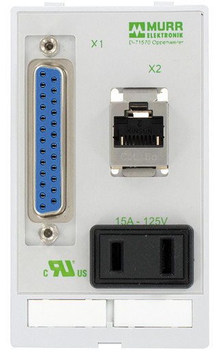 Murrelektronik front panel interface Modlink MSDD DBL combi insert south africa 1XRJ45 fem./fem.