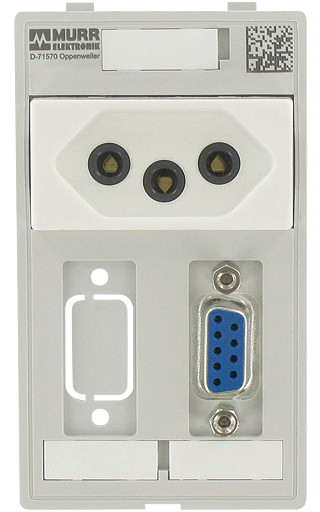 Murrelektronik front panel interface Modlink MSDD single combi insert brazil 1X sub-D9 ST/bu