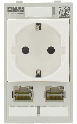 Murrelektronik front panel interface Modlink MSDD single combi insert germany 2XRJ45