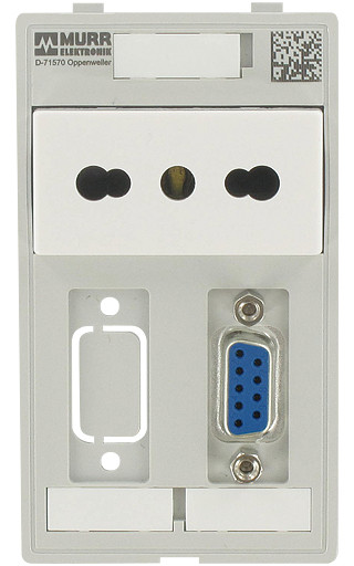 Murrelektronik front panel interface Modlink MSDD single combi insert italy 1X sub-D9 ST/bu