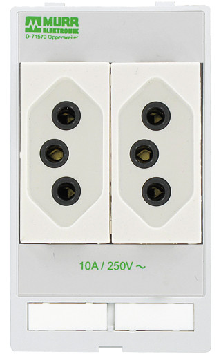 Murrelektronik front panel interface Modlink MSDD socket insert brazil 250vac/10 A double