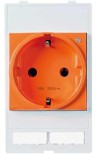 Murrelektronik front panel interface Modlink MSDD socket insert germany 250vac/16a orange