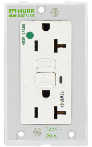 Murrelektronik front panel interface Modlink MSDD socket insert usa nema 5-20 gfci 125vac/20a