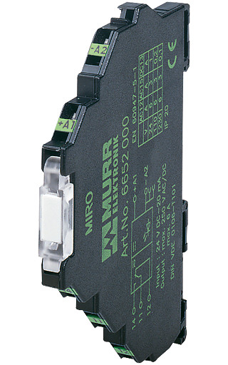 Murrelektronik relay modules Miro 6.2 24VDC-1u input relay in: 24 VDC - out: 250 vac/DC / 6 A