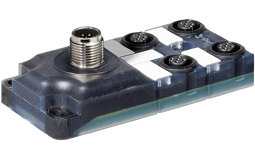 Murrelektronik M12 distribution boxes Exact12, 4XM12, 4 pole conn.M12 8pole