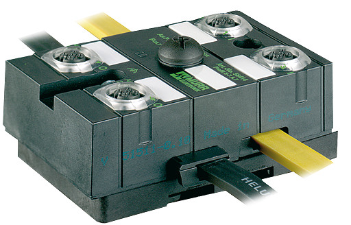 Murrelektronik MASI Masi67 conversion from profile cable to 4XM12, 2X power