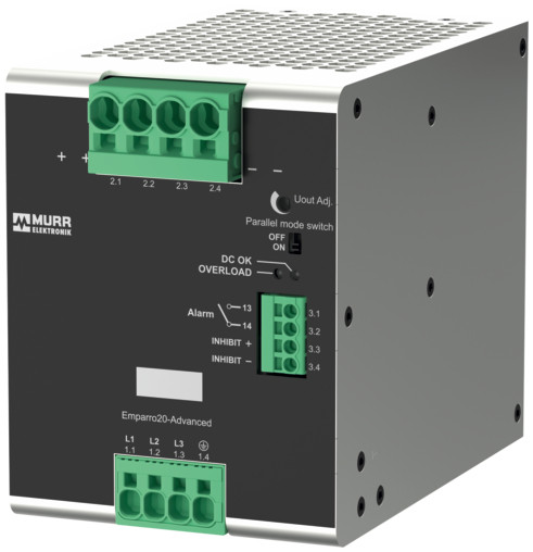 Murrelektronik power supply prim.switch mode Power Supply emparro20-advanced-3-phase in: 3x400vac; out: 24V/40adc