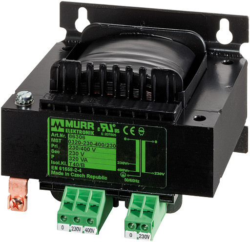 Murrelektronik transformators Met 1-phase safety transformer P: 630va in: 400vac+/- 5% out: 24vac