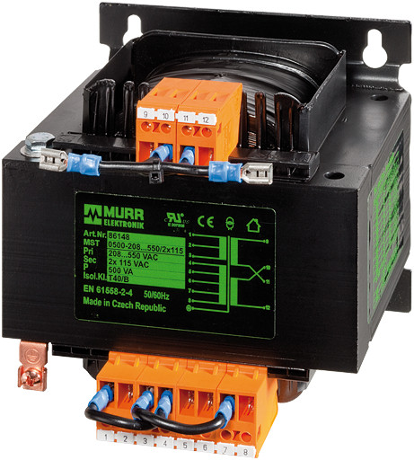 Murrelektronik transformators MST 1PH safety transformer P: 320va in: 230/400vac ± 15vac out: 24vac