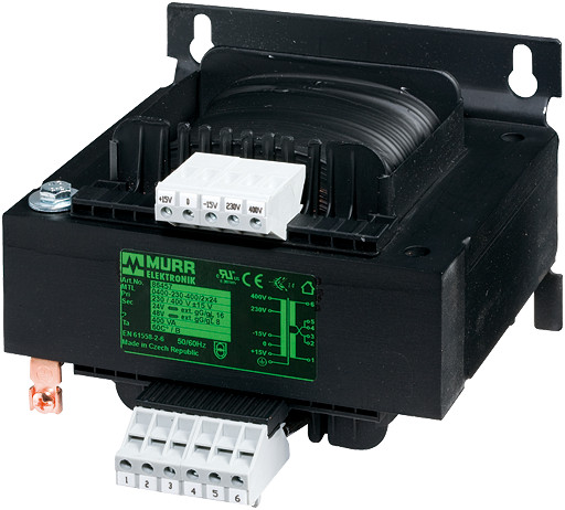 Murrelektronik transformators MST 1PH safety transformer P: 630va in: 230/400vac+/-15vac out:2x24vac