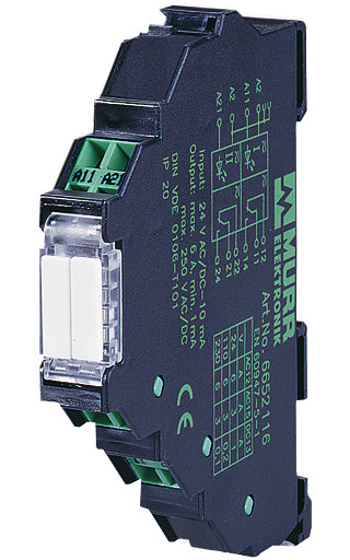 Murrelektronik relay modules Miro12.4-1output.rel.24V-2S-FK miro 12.4 24V-2S output relay