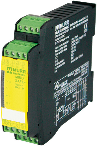 Murrelektronik Safety Relays Miro Safe+ switch ba L 24 24 vac/DC - 3 N/O contact / 1 N/C contact