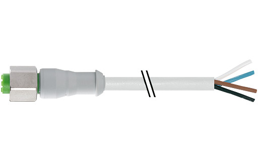 Murrelektronik Signal Connectors M12 Female 0° A-cod. with cable F&B PVC 12x0.14 GY 6M