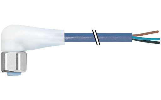 Murrelektronik Signal Connectors M12 Female 90° A-cod. with cable led F&B pro tpe-S 5x0.34 bu 30M