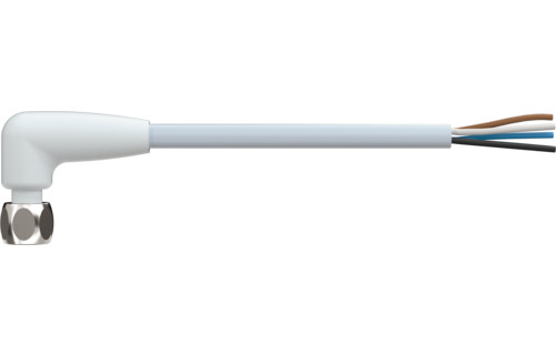 Murrelektronik Signal Connectors M8 Female 90° A-cod. with cable F & B pro tpe 4x0.34 GY 50.0M