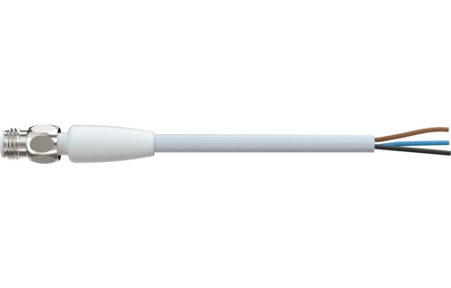 Murrelektronik Signal Connectors M8 Male 0° A-cod. with cable F & B pro tpe 3x0.34 GY ul drag CH. 20M
