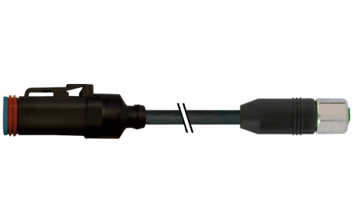 Murrelektronik Signal Connectors MDC06-4S / M12 female 0° xtreme pur 4x0.75 BK 7.5