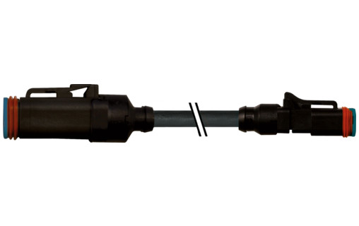 Murrelektronik Signal Connectors MDC06-4S / MDC06-2S (pins 3+4) pur 2x0.75 BK 0.75M