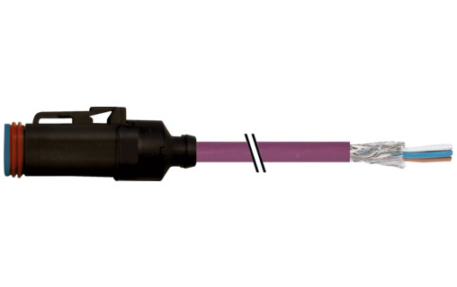 Murrelektronik Signal Connectors MDC06-4S with cable pur 1x4x0.5 shielded VT 13M
