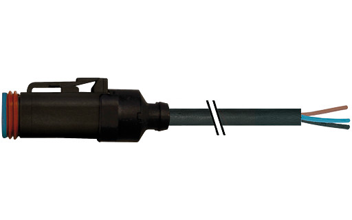 Murrelektronik Signal Connectors MDC06-4S with cable pur / PVC 2x1.5+1x2x0.5 BK 1M