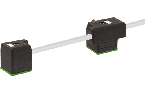 Murrelektronik Signal Connectors Msud Double valve A-18MM with cable PVC 4x0.5 GY 10M