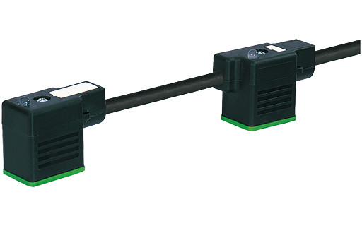 Murrelektronik Signal Connectors Msud Double valve bi-11MM with cable pur 4x0.75 BK ul/csa+drag CH. 5M