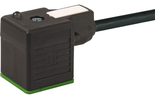 Murrelektronik Signal Connectors Msud Valve plug A-18MM with cable pur 3x0.5 BK 2.5M