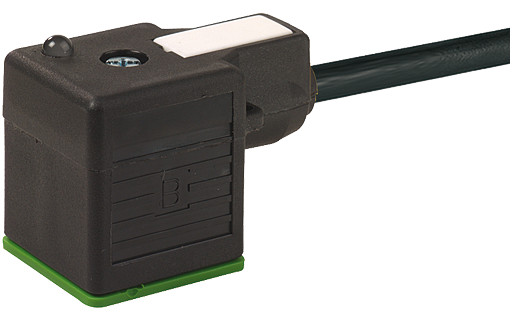 Murrelektronik Signal Connectors Msud Valve plug A-18MM with cable pur 3x0.5 BK 4.5M