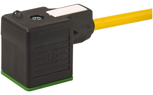 Murrelektronik Signal Connectors Msud Valve plug A-18MM with cable pur 5x0.75 ye 1M