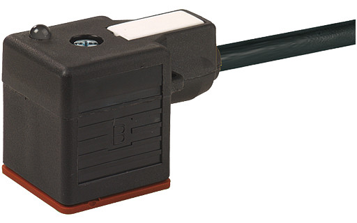 Murrelektronik Signal Connectors Msud Valve plug A-18MM with cable v4a pur 4x0.75 BK 10M