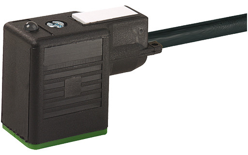 Murrelektronik Signal Connectors Msud Valve plug bi-11MM with cable pur 3x0.75 BK ul/csa+drag CH. 10M
