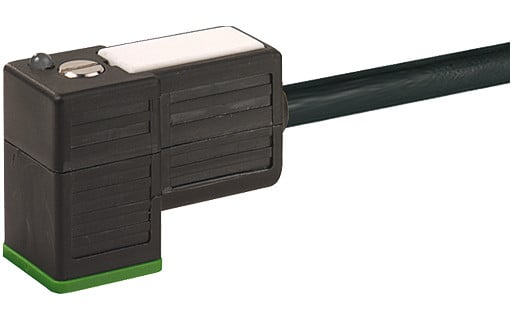 Murrelektronik Signal Connectors Msud Valve plug C-8MM with cable pur 3x0.5 BK 0.5M