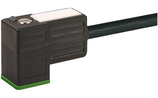 Murrelektronik Signal Connectors Msud Valve plug ci-9.4MM with cable PVC 3x0.5 BK 2.5M