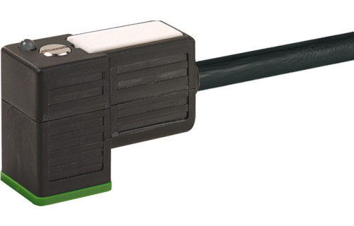 Murrelektronik Signal Connectors Msud Valve plug ci-9.4MM with cable PVC 3x0.5 BK 20M