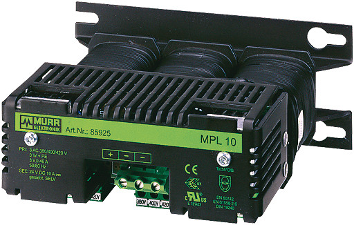 Murrelektronik transformator power supply MPL Power supply 3-phase, smoothed in: 400vac+/- 5% out: 24V/60adc