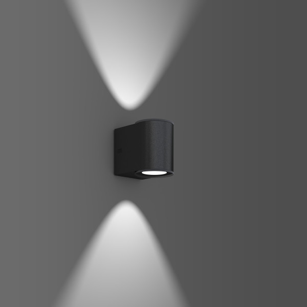 Nadelspot, 6,4 W, 600 LM, 830, antraciet, on/off wandarmaturen, L 100