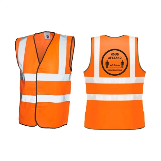 Nedelko Covid-19 veiligheidshesje kleur oranje XL