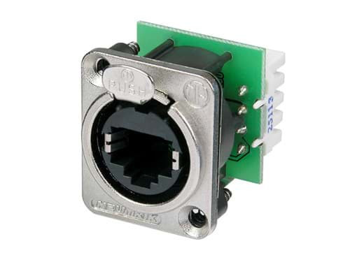 Neutrik etherCON Ethercon Cat5e chassis-D idc/krone nikkel
