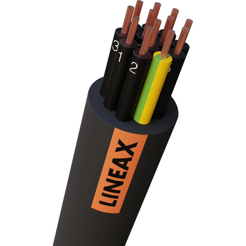 Nexans H07RN-F eca lineax mantelleiding 12G1.5mm&sup2; rubber eca 1000M haspel