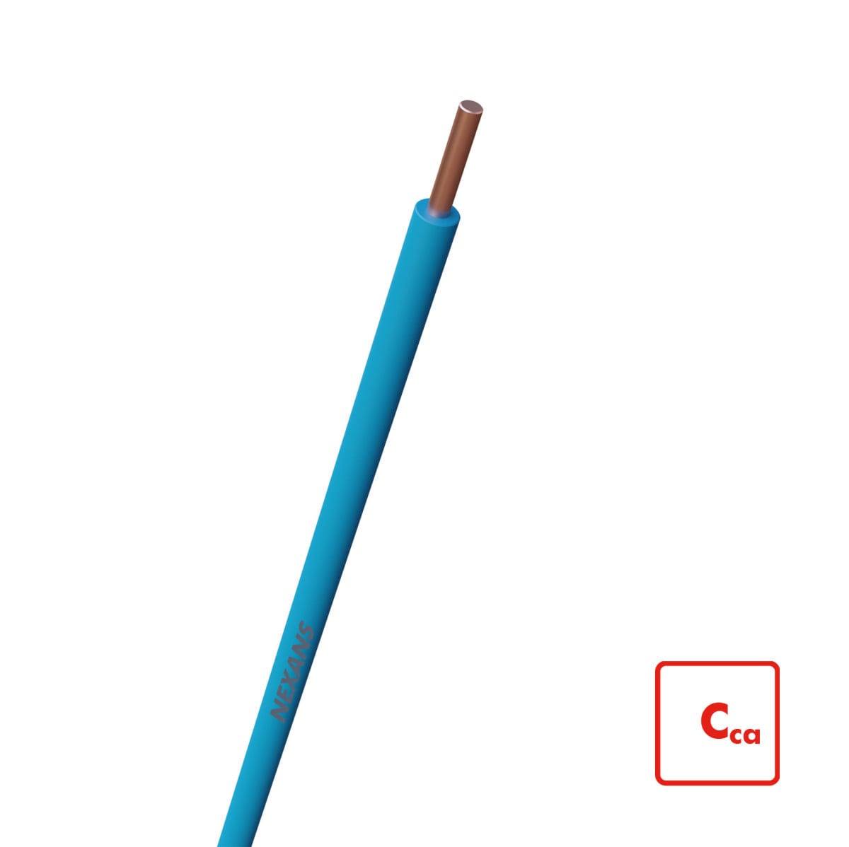 Nexans Installatiedraad H07Z1-U cca 1,5 MM2 blauw - R100