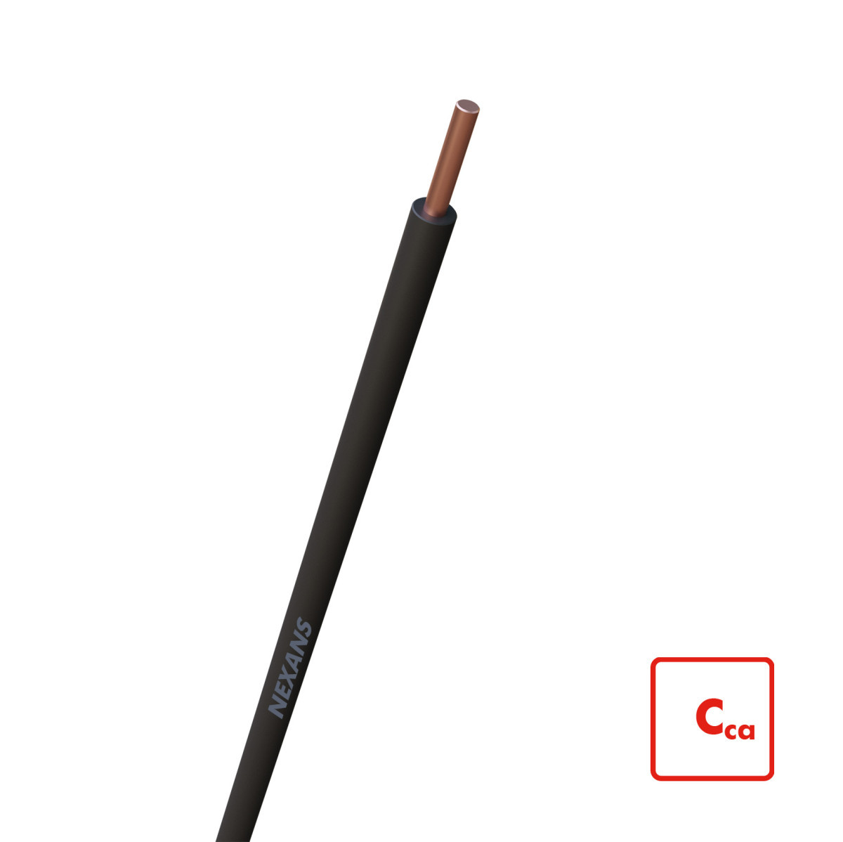 Nexans Installatiedraad H07Z1-U cca 1,5 MM2 zwart - R100