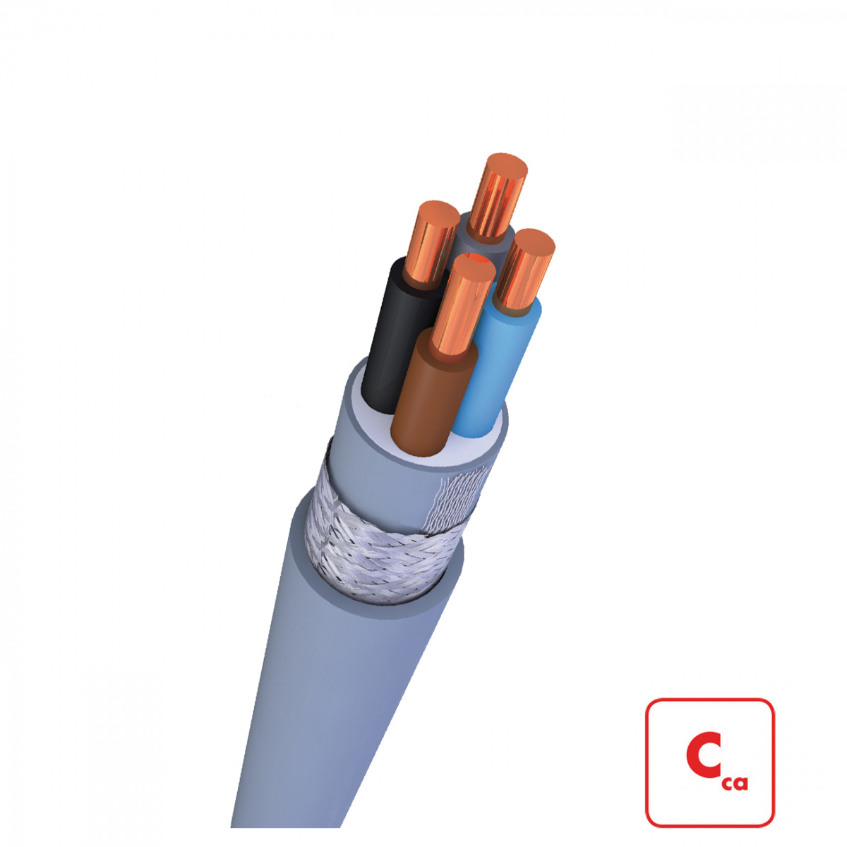 Nexans Installatiekabel Z1o-ymz1kas cca 0,6/1 KV 5x6/6 MM2 MTR