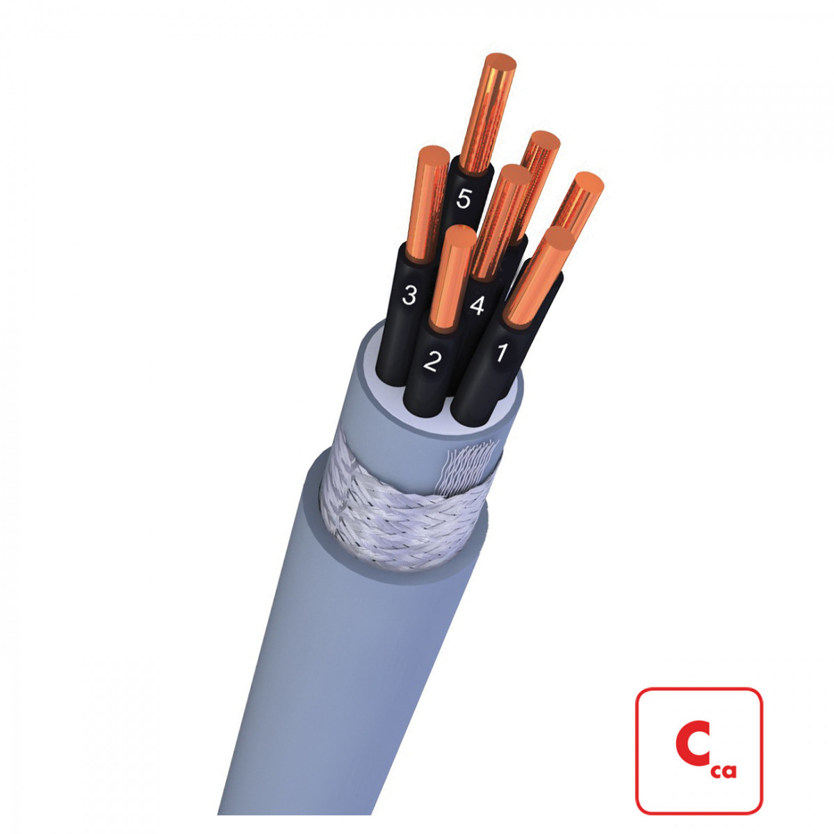 Nexans Installatiekabel Z1o-ymz1kas cca 0,6/1 KV 6x1,5/1,5 MM2 MTR