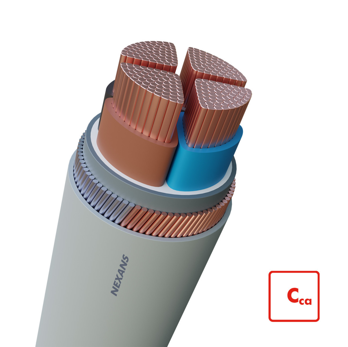 Nexans Installatiekabel Z1G-ymz1kas cca flex 0,6/1 KV 4x70/35 MM2 MTR