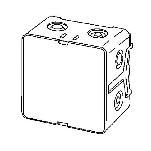 Niedax Al lasdoos wandgoot 60 MM enkelvoudig