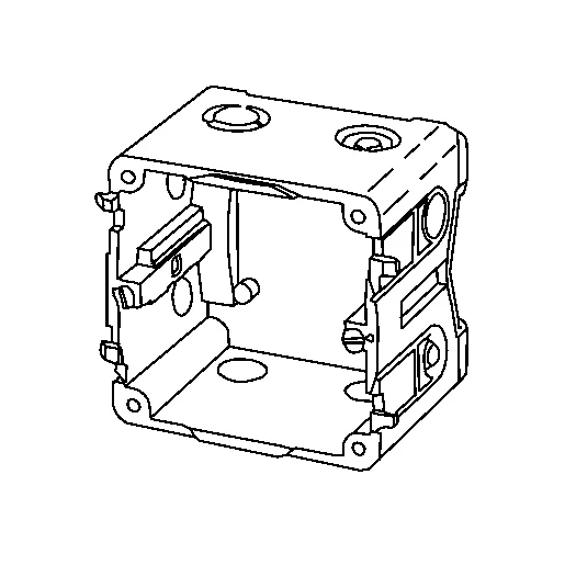 Niedax Al montagedoos wandgoot 60 MM 2-voudig