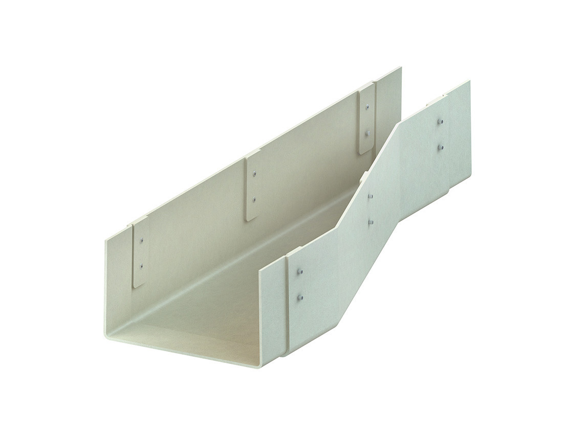 Niedax Group EBO Kabelgoot KKRL30080 Verloopstuk links